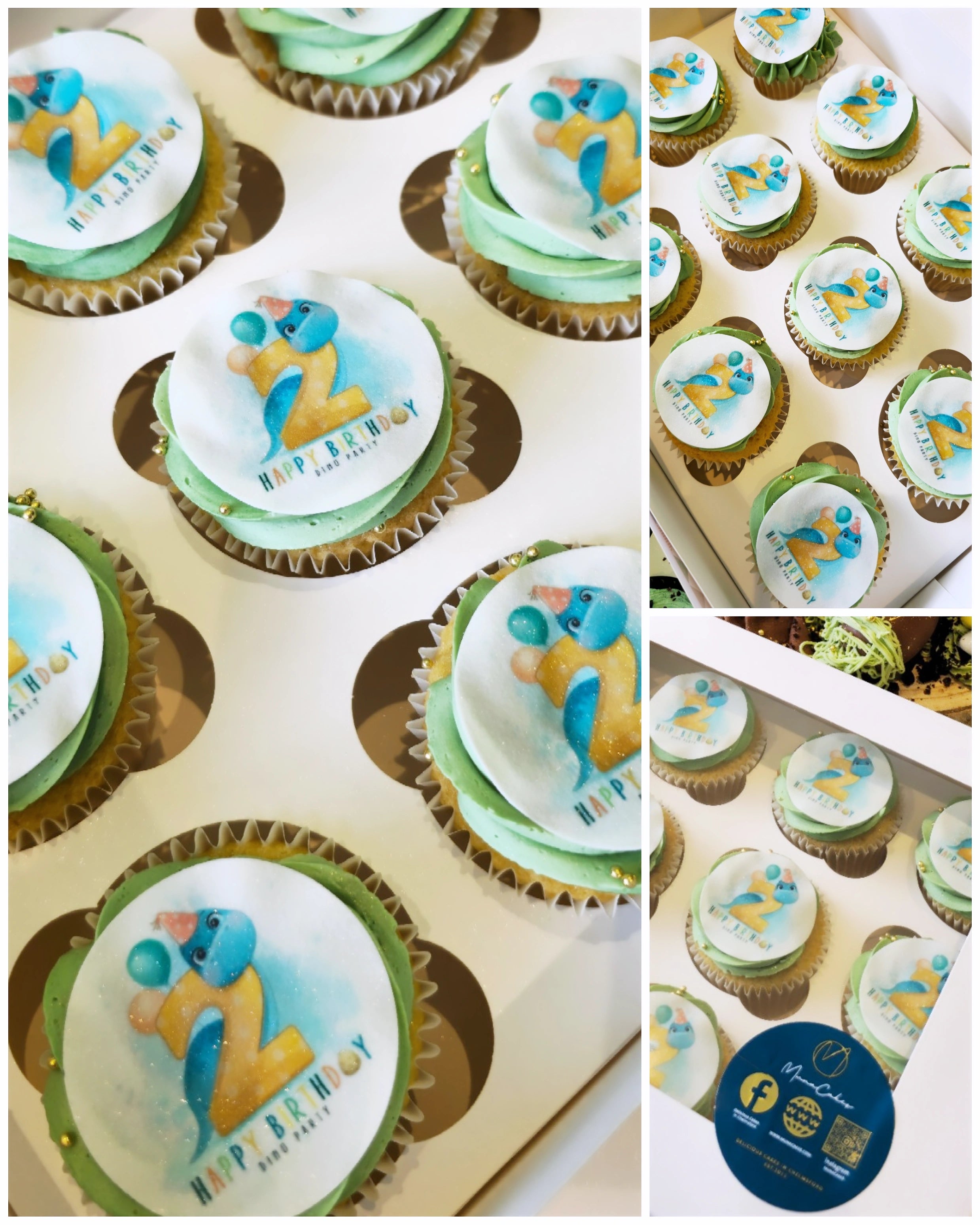 "Dino"  Party cupcakes